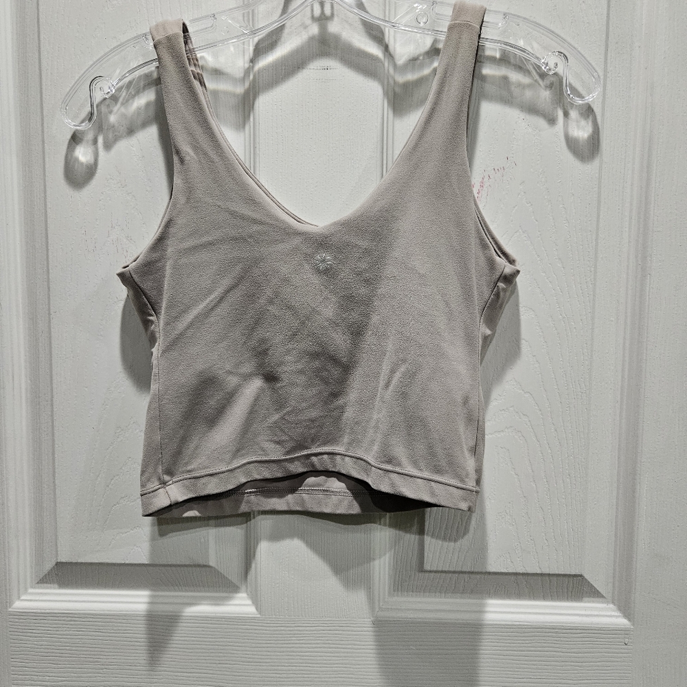 Athleta Transcend V-neck Cropped Sports Tank/bra XS D-DD - Picture 3 of 4